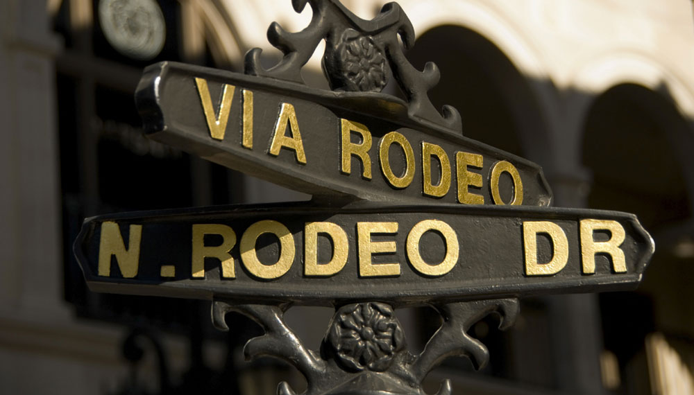 Rodeo Drive and North Rodeo Drive road signs
