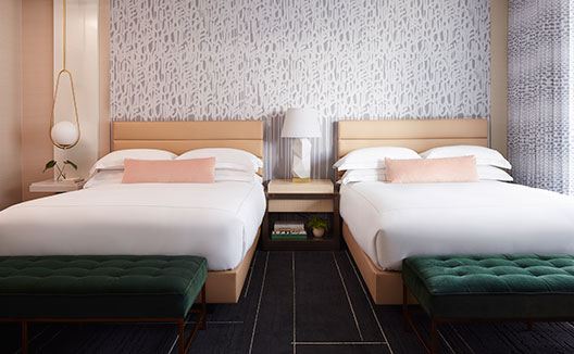Two queen beds
