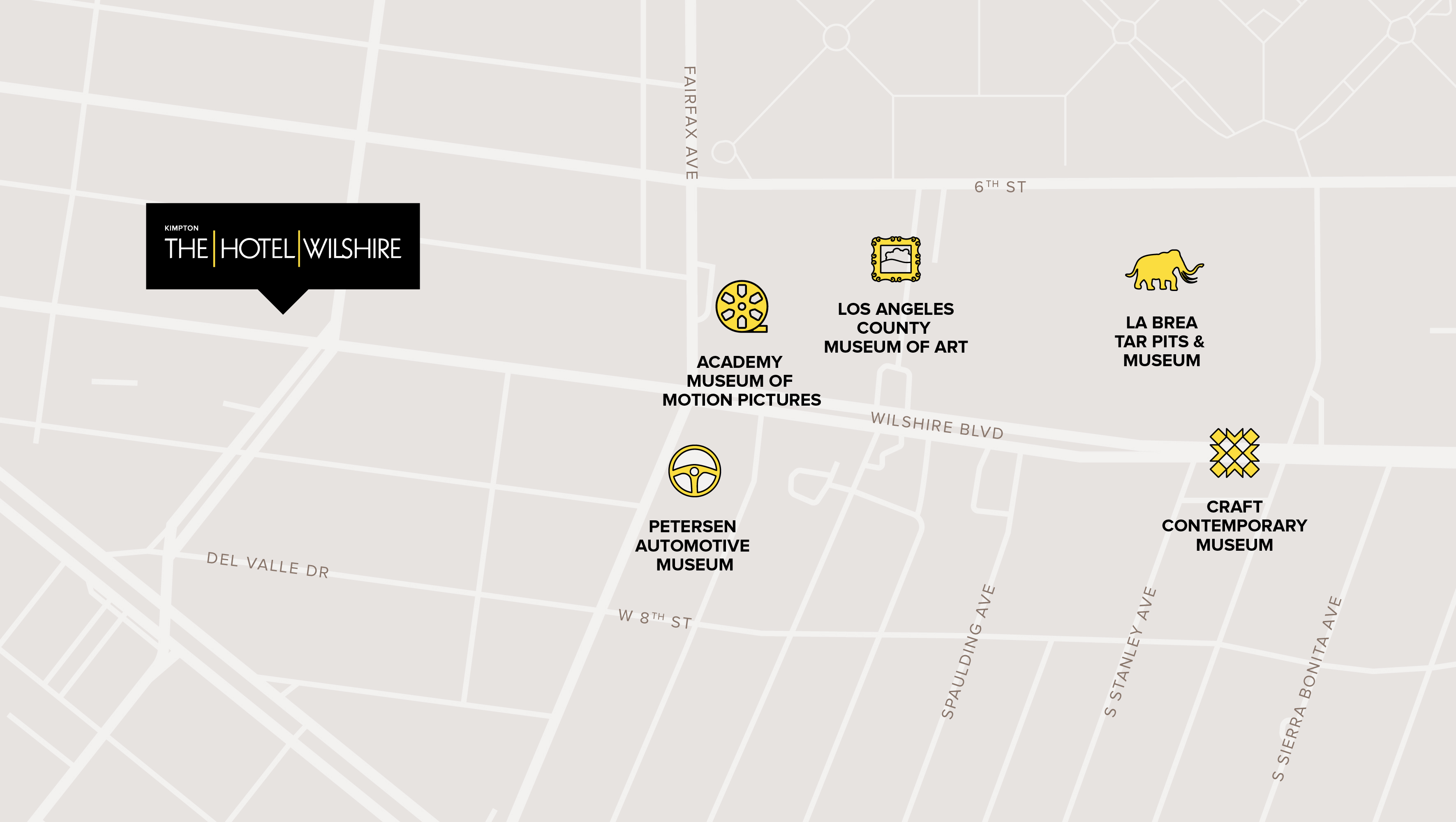 Kimpton Hotel Wilshire Map